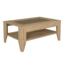 Τραπεζάκι σαλονιού Madura Megapap χρώμα sapphire oak 90x60x40εκ.