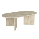 Τραπεζάκι σαλονιού Cortado Megapap χρώμα travertine 120x60x39,6εκ.
