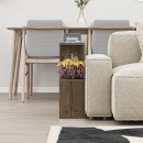 Τραπεζάκι βοηθητικό Homemania Megapap χρώμα ανοιχτό καρυδί 60x20x60εκ.