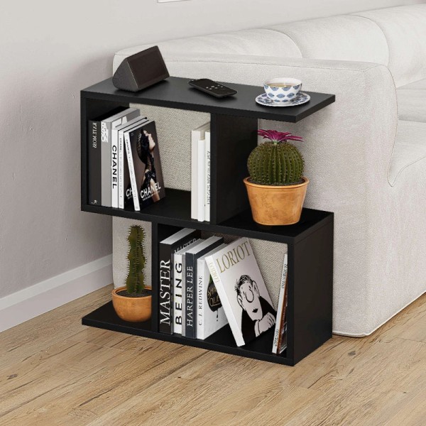 Τραπεζάκι βοηθητικό Homemania Megapap χρώμα μαύρο 60x20x60εκ.