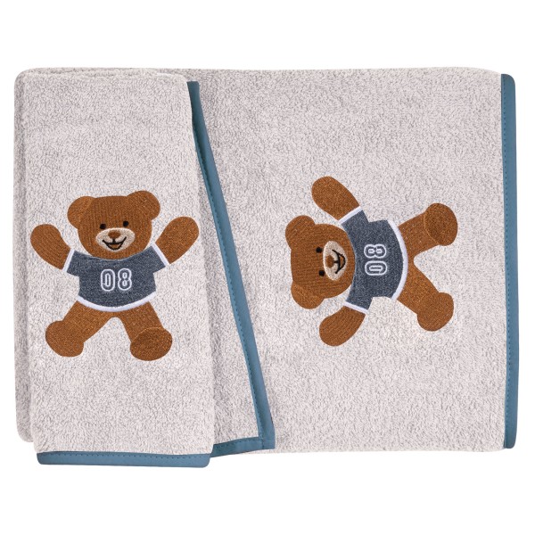 GREENWICH POLO CLUB ΣΕΤ ΠΕΤΣΕΤΕΣ BABY ESSENTIAL 8878 GREY