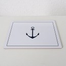 ΣΟΥΠΛΑ  2/ass ΣΧΕΔΙΟ ΑΓΚΥΡΑ 40x30x1cm Busum ΛΕΥΚΟ ΜΠΛΕ MDF | Συσκευασία 2 τμχ