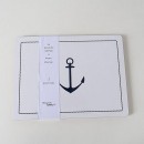 ΣΟΥΠΛΑ  2/ass ΣΧΕΔΙΟ ΑΓΚΥΡΑ 40x30x1cm Busum ΛΕΥΚΟ ΜΠΛΕ MDF | Συσκευασία 2 τμχ