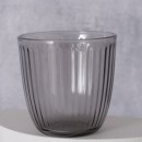 ΠΟΤΗΡΙ ΝΕΡΟΥ ΓΚΡΙ Larina Dishwasher proof  d9 h9cm ΓΥΑΛΙ 