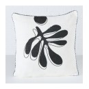 ΜΑΞΙΛΑΡΙ Matty 2/ass ΣΧΕΔΙΟ ΑΣΠΡΟΜΑΥΡΟ Cotton 100% L45 W45 H1 D0cm | Συσκευασία 2 τμχ