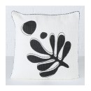 ΜΑΞΙΛΑΡΙ Matty 2/ass ΣΧΕΔΙΟ ΑΣΠΡΟΜΑΥΡΟ Cotton 100% L45 W45 H1 D0cm | Συσκευασία 2 τμχ