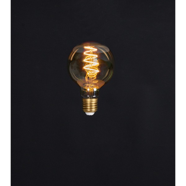 ΛΑΜΠΑ LED RETRO BULB SPIRAL 80X120MM 2W-1800K AMBER FINISH/E27 FITTING/DIMMABLE