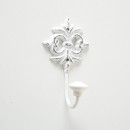 ΚΡΕΜΑΣΤΡΑ SET/4 ΑΓΓΙΣΤΡΟ 8x6,5x17cm ΛΕΥΚΟ ΜΕΤΑΛΛΟ