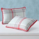 ΜΑΞΙΛΑΡΙ 2/ass 20Χ30Χ15cm ΚΑΡΟ ΓΚΡΙ ΚΟΚΚΙΝΟ Karolina Cotton 100% | Συσκευασία 2 τμχ