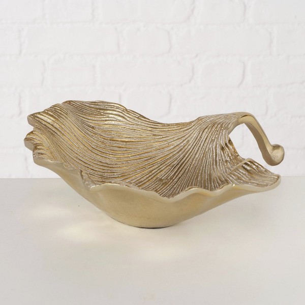 ΜΠΟΛ ΔΙΑΚΟΣΜ ΣΧΗΜΑ ΦΥΛΛΟ Ginkgo 30x29x7cm ΧΡΥΣΟ ΑΛΟΥΜΙΝΙΟ