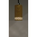 ΦΩΤΙΣΤΙΚΟ ΜΟΝΟΦΩΤΟ D10cm 25W GU10 ΟΨΗ ΞΥΛΟΥ ΔΙΑΤΡΗΤΟ ΜΕΤΑΛΛΟ