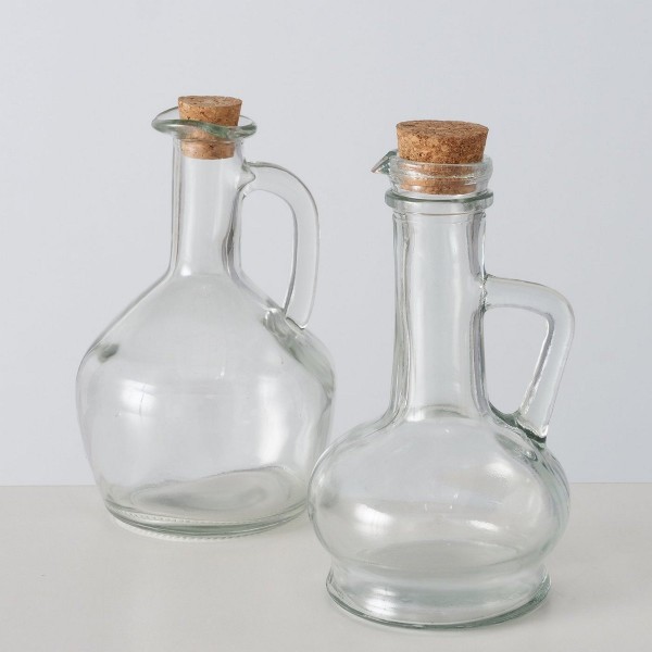 ΜΠΟΥΚΑΛΙ 2/ass ΜΕ ΠΩΜΑ Olio D9,5 H16cm ΔΙΑΦΑΝΕΣ ΓΥΑΛΙ | Συσκευασία 2 τμχ