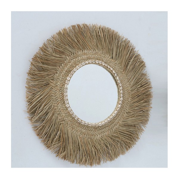 ΚΑΘΡΕΠΤΗΣ ΡΑΤΤΑΝ ΦΥΣΙΚΟ ΜΕ ΚΟΧΥΛΙ D73cm Bukita