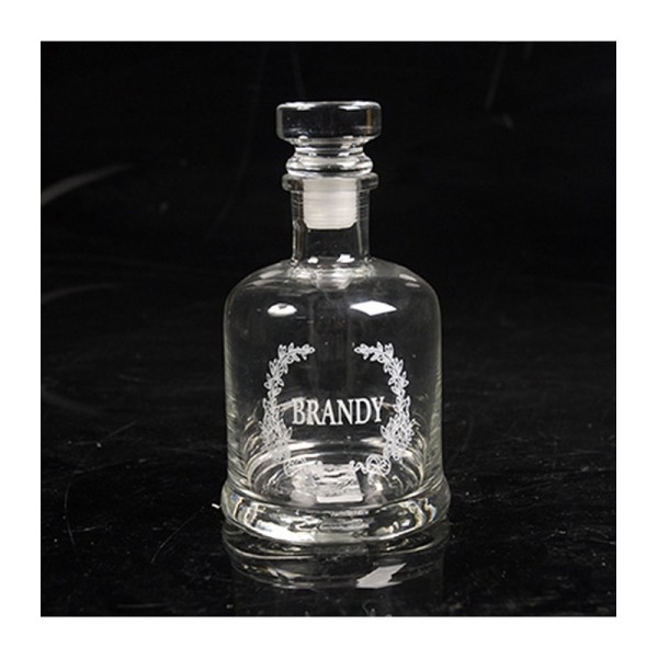 ΚΑΡΑΦΑ D10X19 CM ΜΕ ΚΑΠΑΚΙ ΓΥΑΛΙΝΗ BRANDY