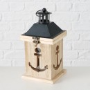 ΦΑΝΑΡΙ Acora 2/ass H24 W12cm ΦΥΣΙΚΟ/ΜΑΥΡΟ MDF | Συσκευασία 2 τμχ