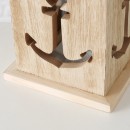 ΦΑΝΑΡΙ Acora 2/ass H24 W12cm ΦΥΣΙΚΟ/ΜΑΥΡΟ MDF | Συσκευασία 2 τμχ