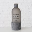 ΒΑΖΟ 3/ass ΣΧΕΔΙΟ Seldemer ΔΙΑΦΑΝΟ ΓΚΡΙ ΜΑΥΡΟ ΓΥΑΛΙ D8 H21cm | Συσκευασία 3 τμχ