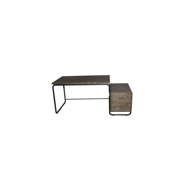 ΓΡΑΦΕΙΟ 177X80X78 CM WEATH.BLK OAK 