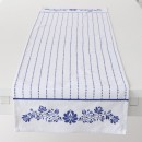 ΤΡΑΒΕΡΣΑ Megan, 2/Ass, ΛΕΥΚΟ/ΜΠΛΕ L140cm, Floral cotton 