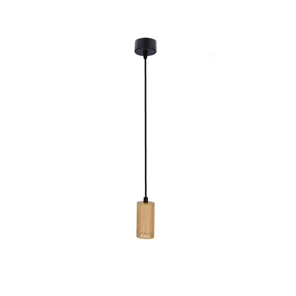 ΦΩΤΙΣΤΙΚΟ Tubo ΜΟΝΟΦΩΤΟ D10cm 25W GU10 ΦΥΣΙΚΟ ΞΥΛΟ ΔΙΑΤΡΗΤΟ