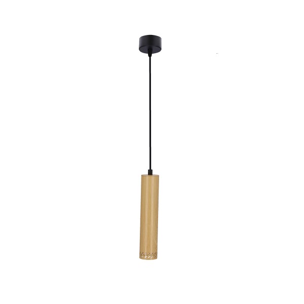 ΦΩΤΙΣΤΙΚΟ Tubo ΜΟΝΟΦΩΤΟ D25cm 25W GU10 ΦΥΣΙΚΟ ΞΥΛΟ ΔΙΑΤΡΗΤΟ