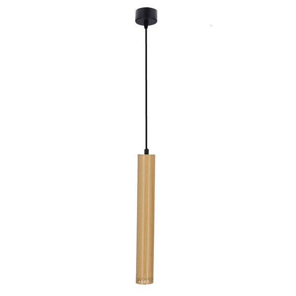 ΦΩΤΙΣΤΙΚΟ Tubo ΜΟΝΟΦΩΤΟ D40cm 25W GU10 ΦΥΣΙΚΟ ΞΥΛΟ ΔΙΑΤΡΗΤΟ