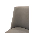 ΚΑΡΕΚΛΑ 49Χ60Χ88 CM PRESTON ME ΠΟΔΙΑ WHITE BRUSHED , ICE BLUE ΥΦΑΣΜΑ