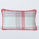 ΜΑΞΙΛΑΡΙ 2/ass 20Χ30Χ15cm ΚΑΡΟ ΓΚΡΙ ΚΟΚΚΙΝΟ Karolina Cotton 100% | Συσκευασία 2 τμχ