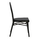 Καρέκλα κήπου Nacia  pakoworld μαύρο αλουμίνιο-μαύρο textilene 45x59x85εκ