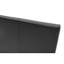 Κρεβάτι Nevil pakoworld 100x200 PU χρώμα μαύρο ματ
