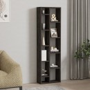 Βιβλιοθήκη Minicu pakoworld σε σκούρο καρυδί απόχρωση  44,4x19,6x150εκ