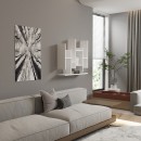 Ραφιέρα τοίχου Bemba pakoworld σε λευκή απόχρωση 70x19,6x68,8εκ