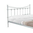 Κρεβάτι Beowulf pakoworld λευκό μεταλλικό 150x200εκ