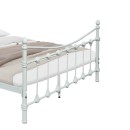 Κρεβάτι Beowulf pakoworld λευκό μεταλλικό 150x200εκ