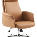 Καρέκλα γραφείου διευθυντή Derjio pakoworld καφέ pu 68x66x115εκ