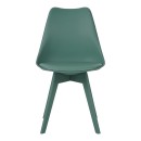 Καρέκλα Gaston I pakoworld PP-PU σε μέντα απόχρωση 48.5x53.5x81.5εκ