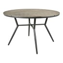 Τραπεζαρία Appa-Moly σετ 5τεμ pakoworld αλουμίνιο και plywood σε ανθρακί απόχρωση Φ120x74εκ