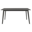 Τραπέζι Benson pakoworld MDF σε rustic grey απόχρωση 150x90x75εκ