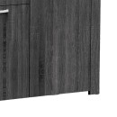 Μπουφές Kinley pakoworld σε ανθρακί-wenge απόχρωση 210x40x82εκ
