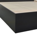 Κρεβάτι OLYMPUS pakoworld σε χρώμα wenge 140x200εκ