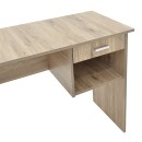 Γραφείο εργασίας με συρτάρι Michael pakoworld sonoma 88x45x72εκ