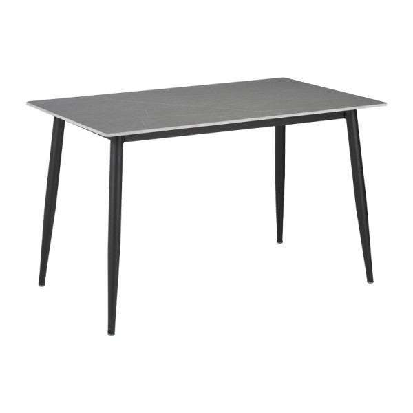 Τραπέζι Gustas pakoworld γκρι μαρμάρου sintered stone-μαύρο μέταλλο 160x80x75εκ Τραπέζι Gustas pakoworld γκρι μαρμάρου sintered stone-μαύρο μέταλλο 160x80x75εκ