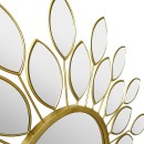 Καθρέπτης Flower pakoworld χρυσό 83x2.5x83εκ