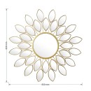 Καθρέπτης Flower pakoworld χρυσό 83x2.5x83εκ