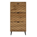 Παπουτσοθήκη Thelma pakoworld 12 ζεύγων sonoma 60x23.8x131.6εκ