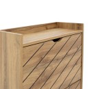 Παπουτσοθήκη Thelma pakoworld 12 ζεύγων sonoma 60x23.8x131.6εκ