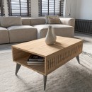 Τραπέζι Marla pakoworld σε oak απόχρωση 90x56x40εκ