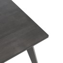 Τραπέζι Benson pakoworld MDF σε rustic grey απόχρωση 80x80x75εκ