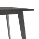 Τραπέζι Benson pakoworld MDF σε rustic grey απόχρωση 80x80x75εκ