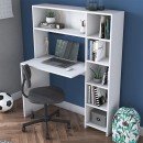 Γραφείο με βιβλιοθήκη Janson pakoworld λευκό 113x40x142εκ